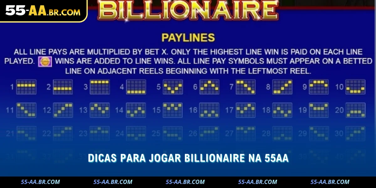 aprenda dicas para jogar billionaire de forma mais segura e consciente
